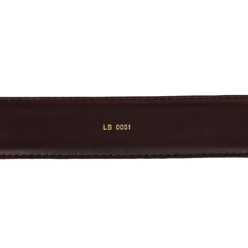 Louis Vuitton Taiga Ceinture Classique Belt Red Leather Very good condition - Box View
