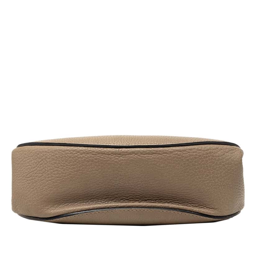 Chloé Small Grained Calfskin Drew Crossbody Brown Leather Very good condition - Inside View