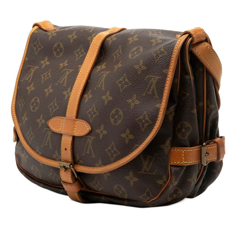 Louis Vuitton Monogram Saumur 30 Brown Very good condition - Back View