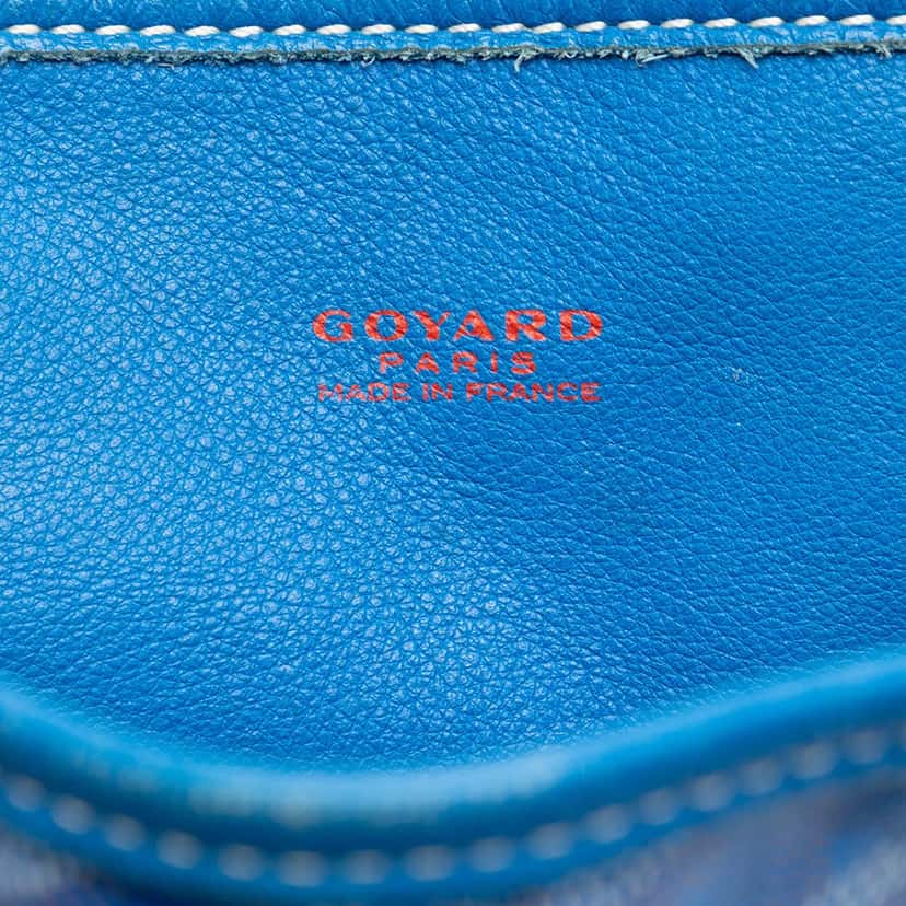 Goyard Mini Goyardine Reversible Anjou Blue Very good condition - Box View