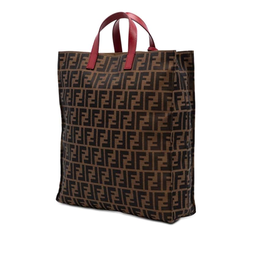 Fendi Zucca Canvas Shopping Tote Brown Very good condition - Back View