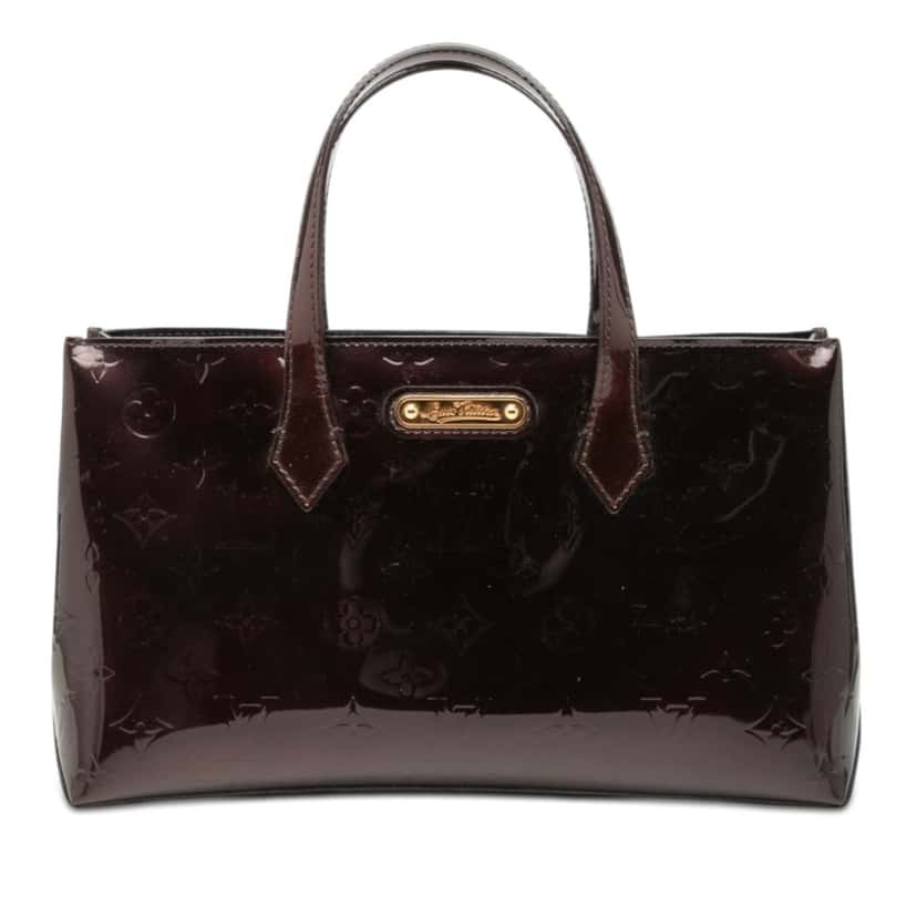 Louis Vuitton Monogram Vernis Wilshire PM Purple Leather Very good condition - Front View