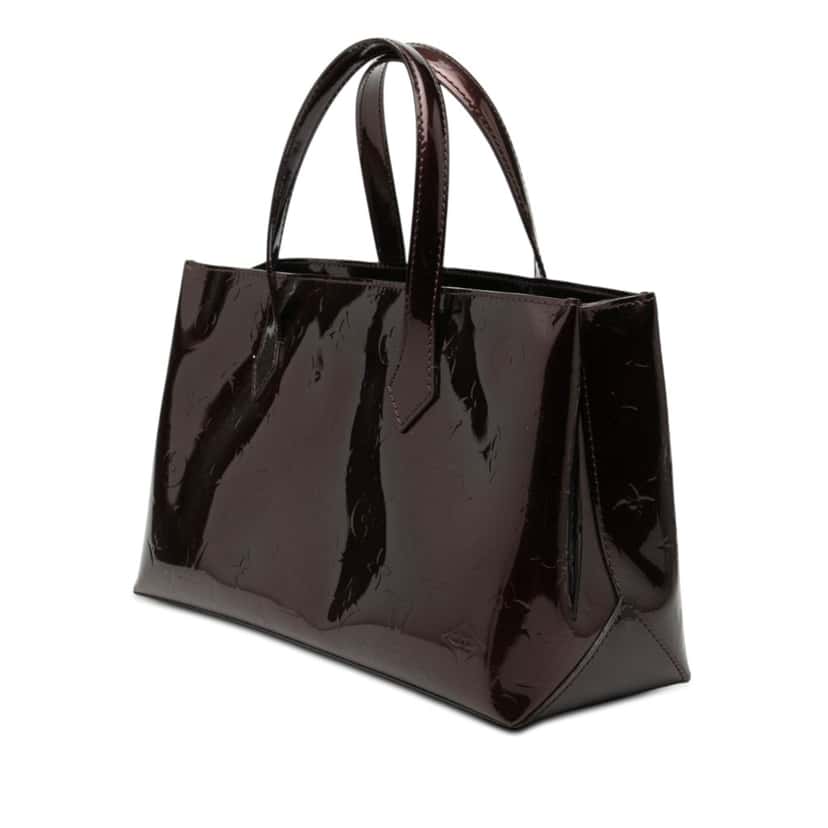 Louis Vuitton Monogram Vernis Wilshire PM Purple Leather Very good condition - Back View