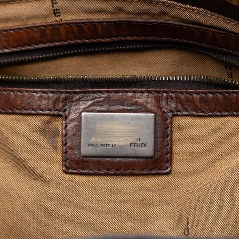 Fendi Zucca Canvas Etniko Handbag Brown Very good condition - Box View