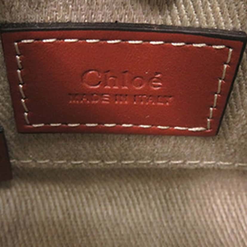 Chloé Nano Canvas Woody Satchel Beige Very good condition - Box View