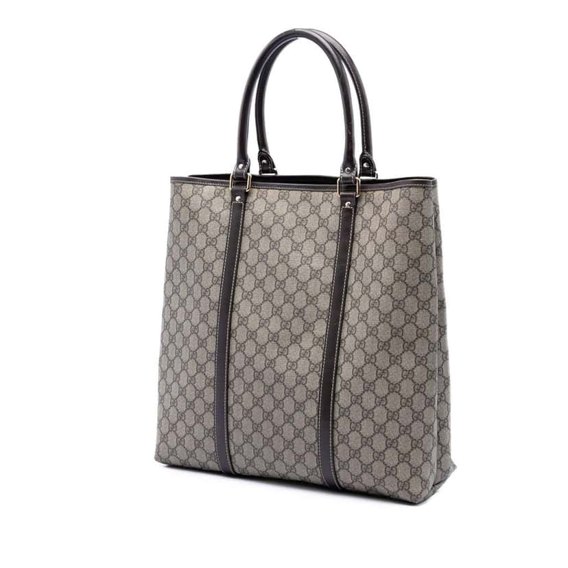 Gucci GG Supreme Joy Vertical Tote Beige Very good condition - Back View