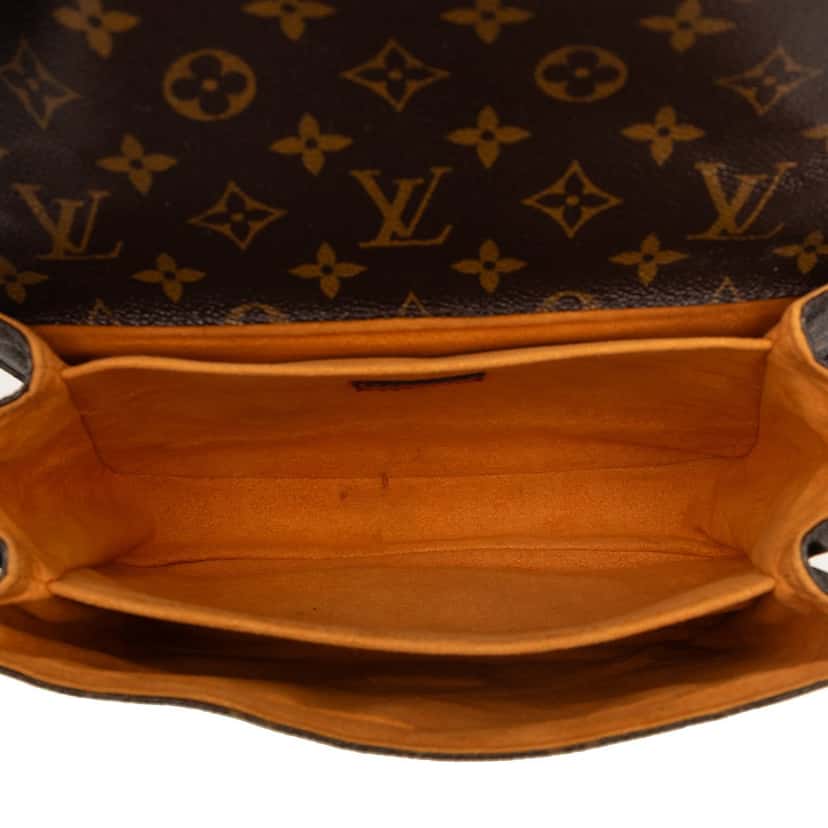 Louis Vuitton Monogram Braided Pochette Metis Brown Very good condition - Model View