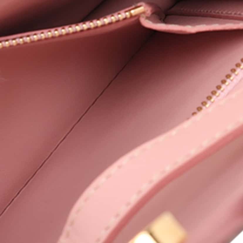 Burberry Small TB Monogram Woven Calfskin Crossbody Pink Leather Very good condition - Box View