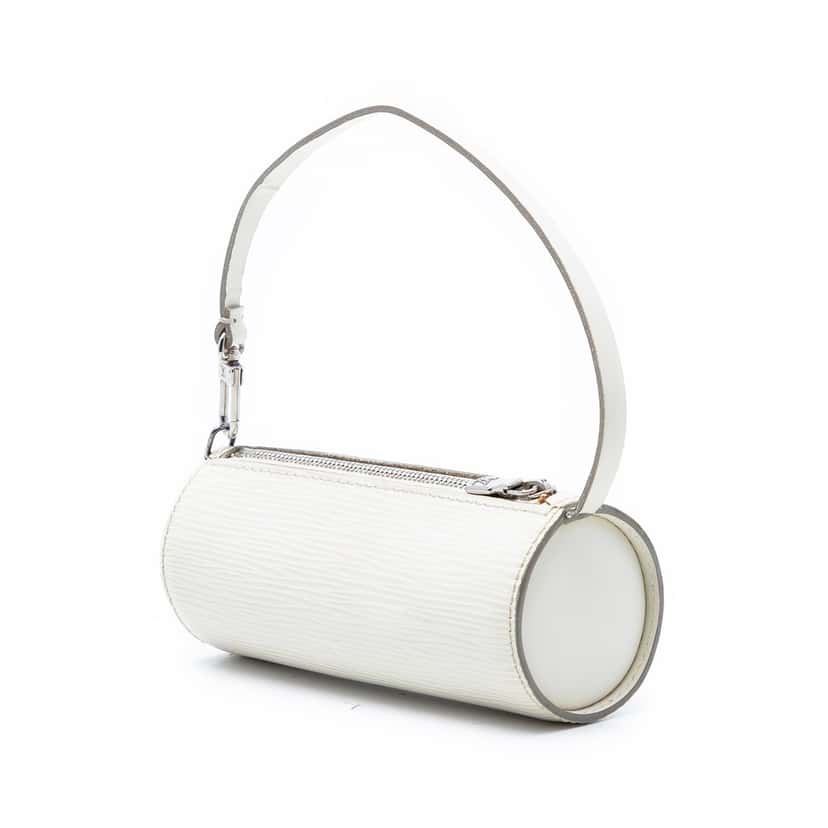 Louis Vuitton Epi Pochette Papillon White Leather Very good condition - Back View