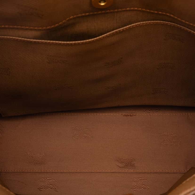 Burberry Haymarket Check Canvas Tote Beige Very good condition - Model View