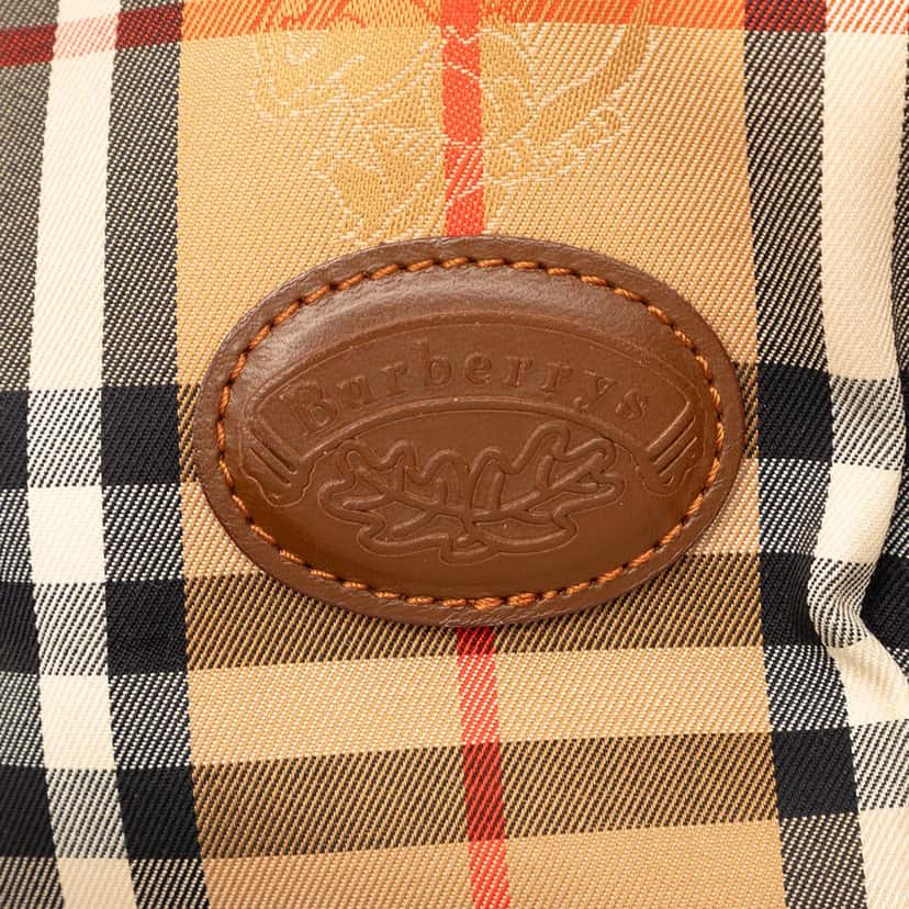 Burberry Haymarket Check Canvas Tote Beige Very good condition - Box View