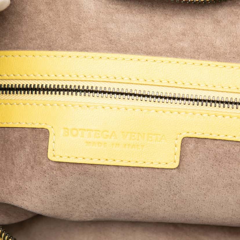 Bottega Veneta Large Nappa Intrecciato Veneta Hobo Yellow Leather Very good condition - Box View