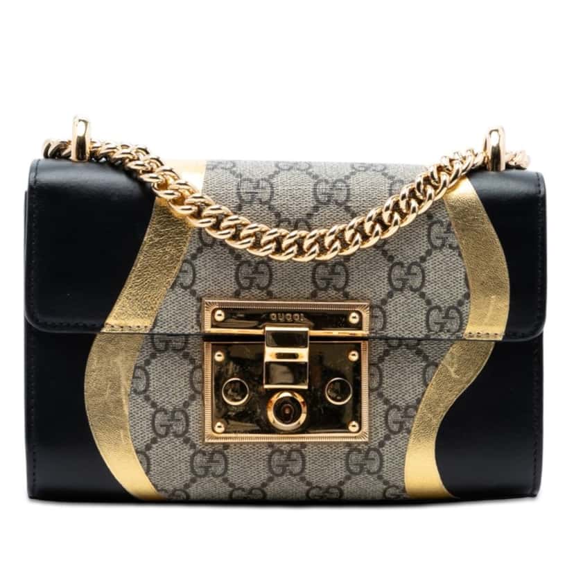 Gucci Small GG Supreme Osiride Padlock Crossbody Beige Very good condition - Front View