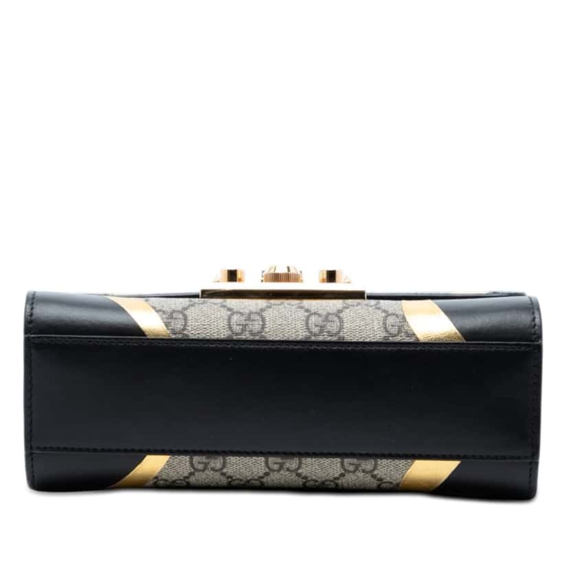 Gucci Small GG Supreme Osiride Padlock Crossbody Beige Very good condition - Inside View