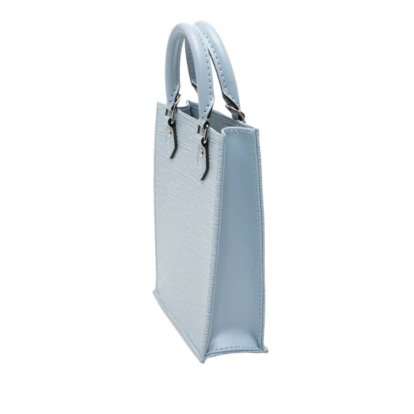Louis Vuitton Epi Petit Sac Plat Blue Leather Very good condition - Back View