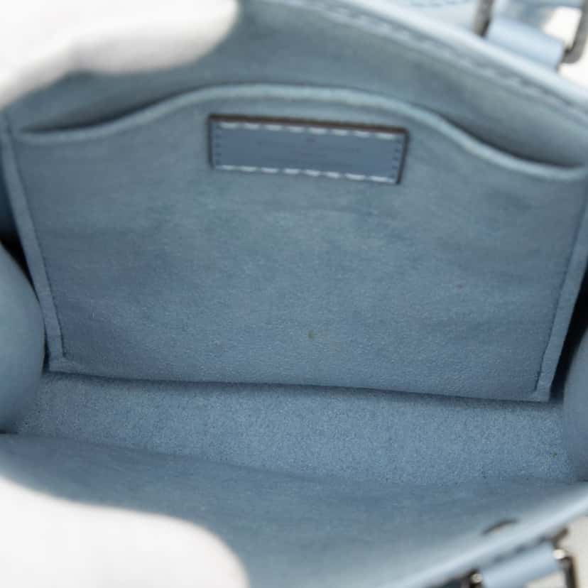Louis Vuitton Epi Petit Sac Plat Blue Leather Very good condition - Model View