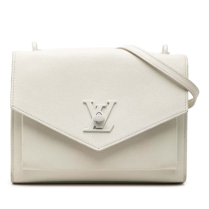 Louis Vuitton Soft Calfskin MyLockMe Chain BB White Leather Very good condition - Front View