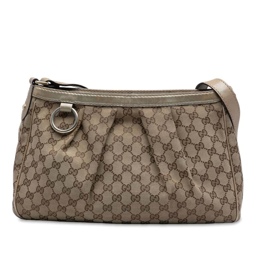 Gucci GG Canvas Sukey Crossbody Beige Good condition - Front View