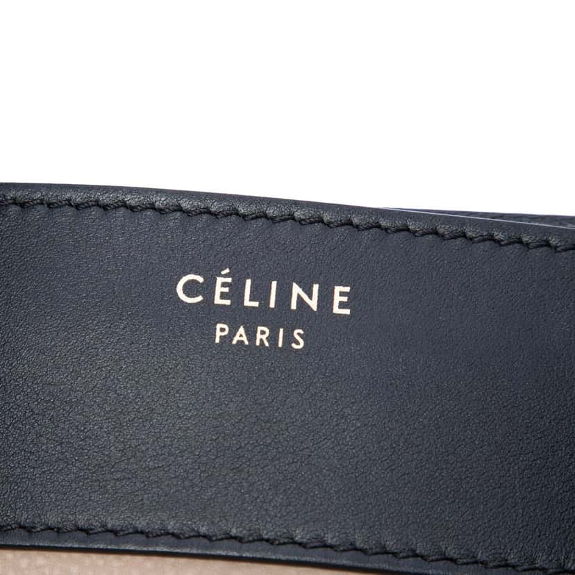 Celine Mini Tricolor Leather Luggage Tote Beige Leather Very good condition - Box View