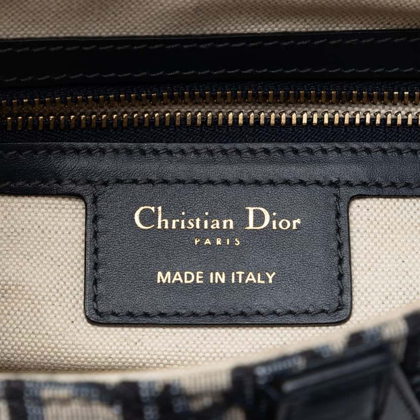 Dior Oblique Canvas Saddle Bag Blue Very good condition - Box View