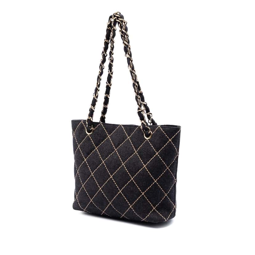 Chanel CC Wool Wild Stitch Tote Other Very good condition - Back View