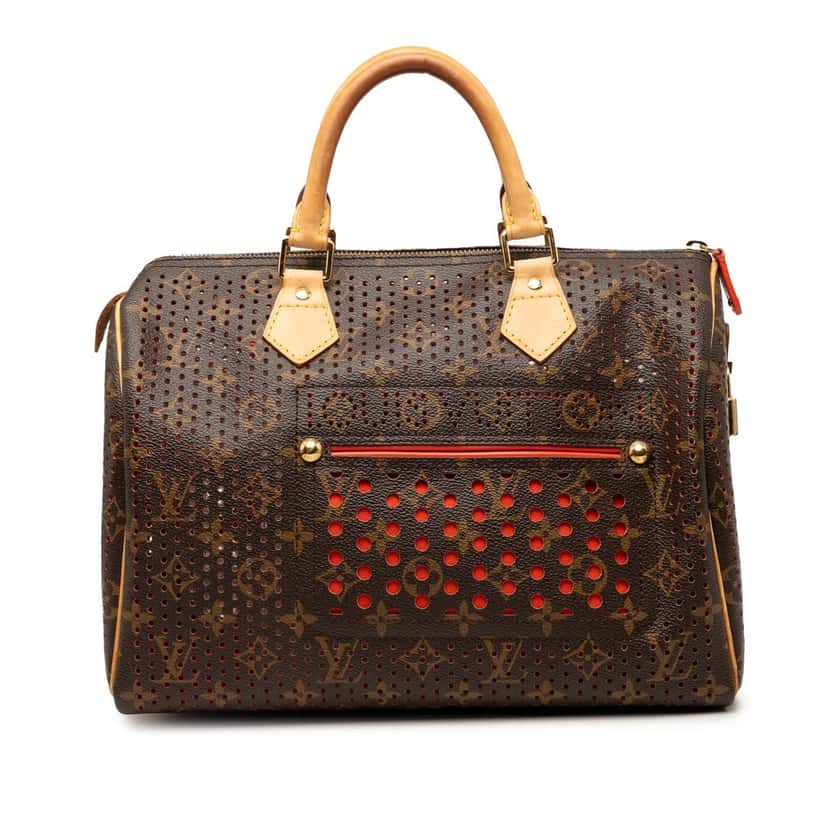 Louis Vuitton Monogram Perforated Speedy 30 Brown Very good condition - Front View