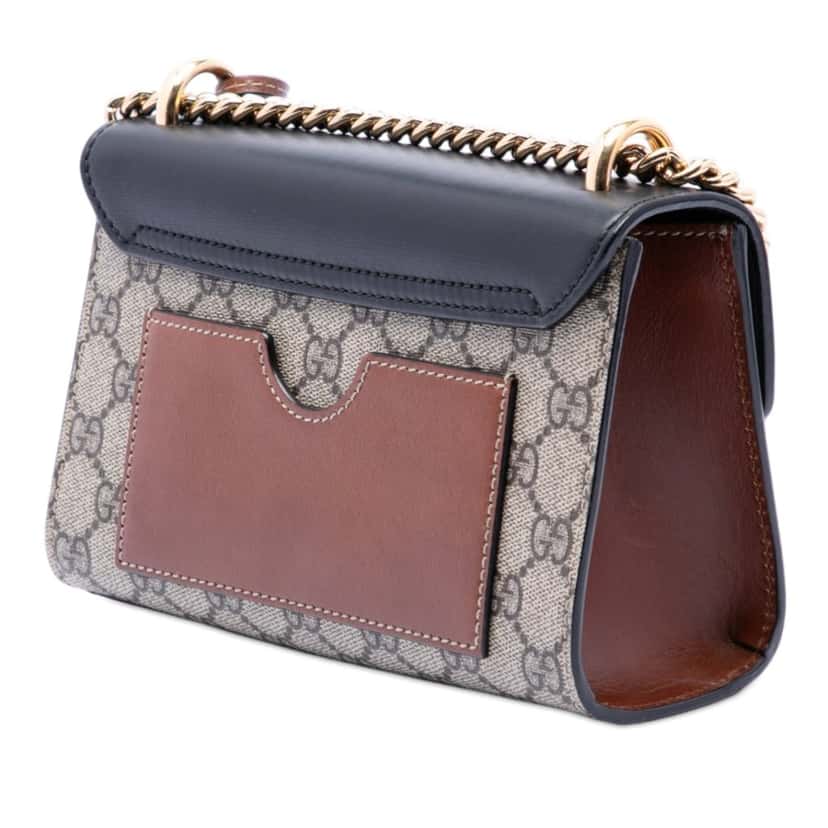 Gucci Small GG Supreme Padlock Crossbody Beige Very good condition - Back View