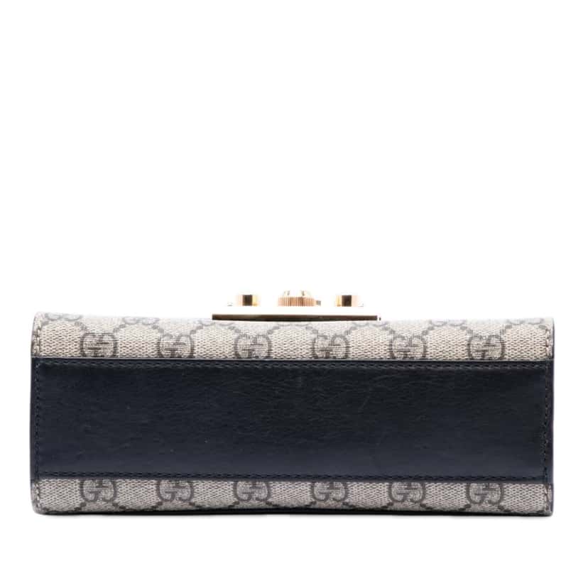 Gucci Small GG Supreme Padlock Crossbody Beige Very good condition - Inside View