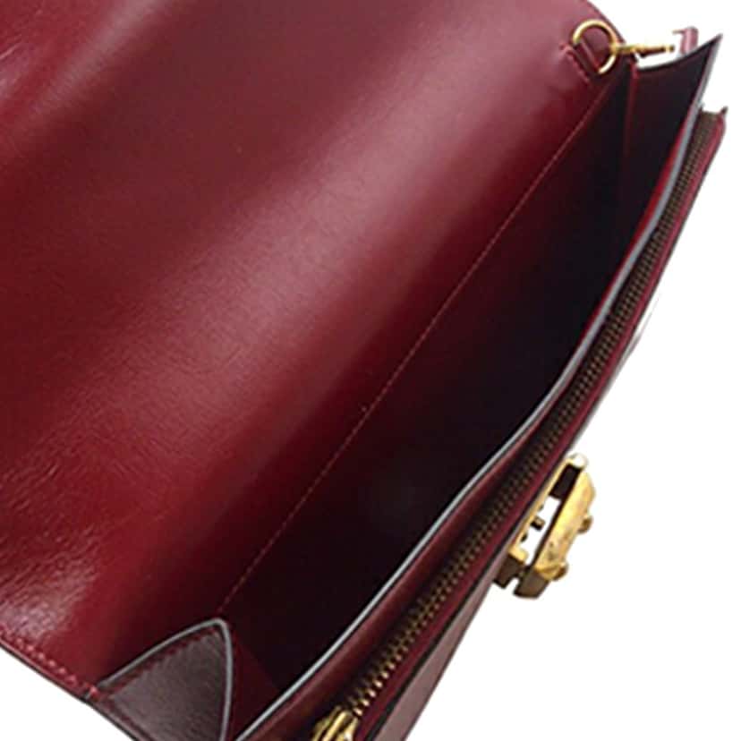Hermès Box Calf Jet Pochette Clutch Red Leather Very good condition - Model View