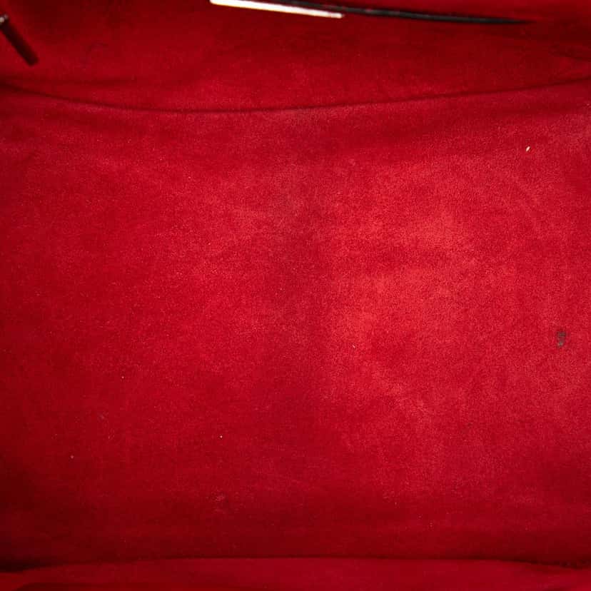 Prada Glace Calf Twin Pocket Satchel Red Leather Very good condition - Model View