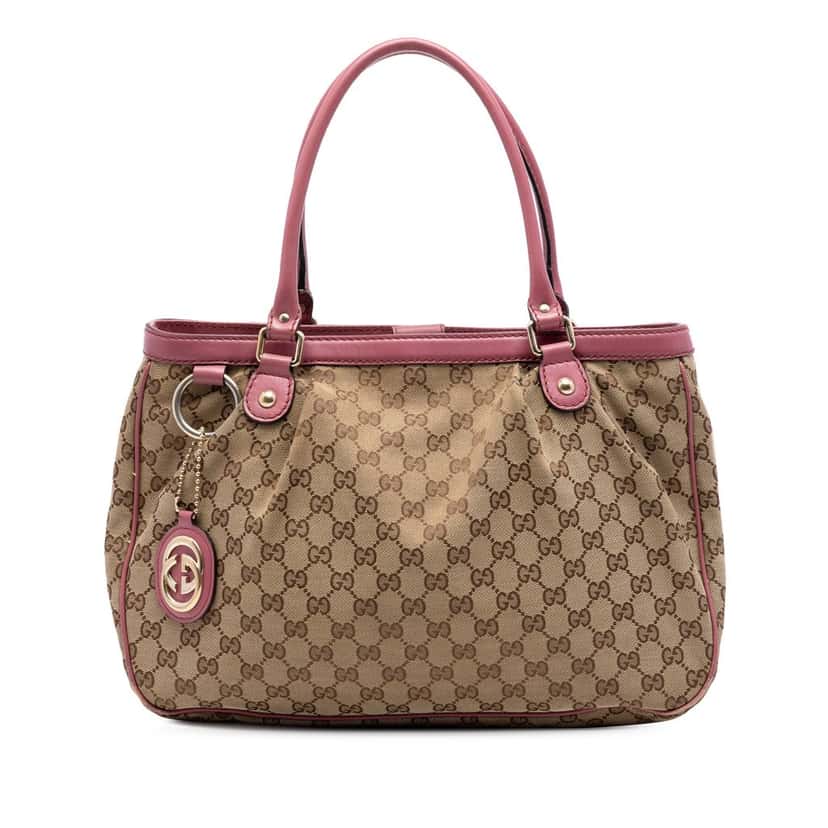 Gucci GG Canvas Sukey Tote Beige Very good condition - Front View