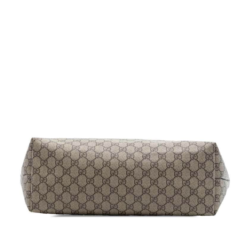 Gucci Medium GG Supreme Zippered Tote Beige Very good condition - Inside View