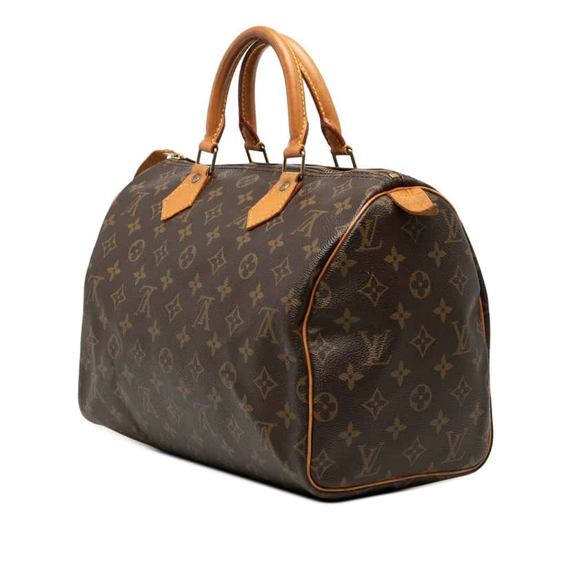 Louis Vuitton Monogram Speedy 30 Brown Very good condition - Back View