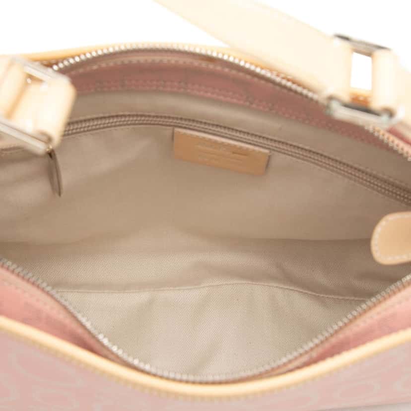 Salvatore Ferragamo Gancini Coated Canvas Hobo Pink Very good condition - Model View