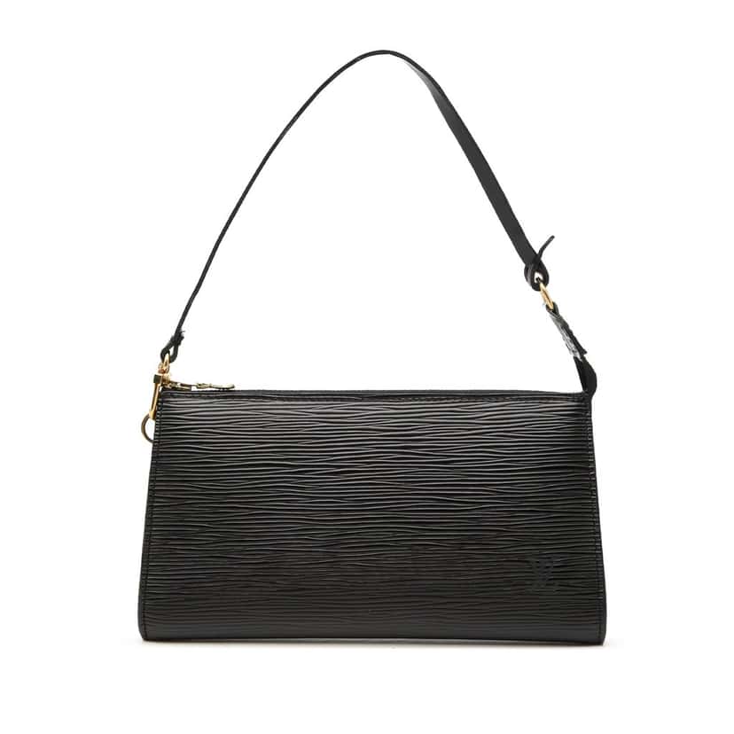 Louis Vuitton Epi Pochette Accessoires Black Leather Very good condition - Front View