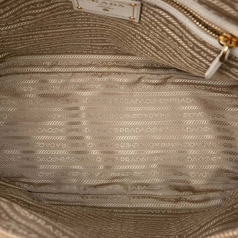 Prada Canvas Canapa Logo Satchel Beige Very good condition - Model View