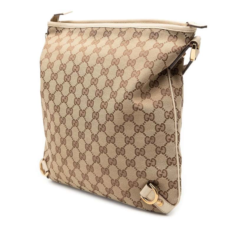 Gucci GG Canvas Abbey D Ring Crossbody Beige Very good condition - Back View