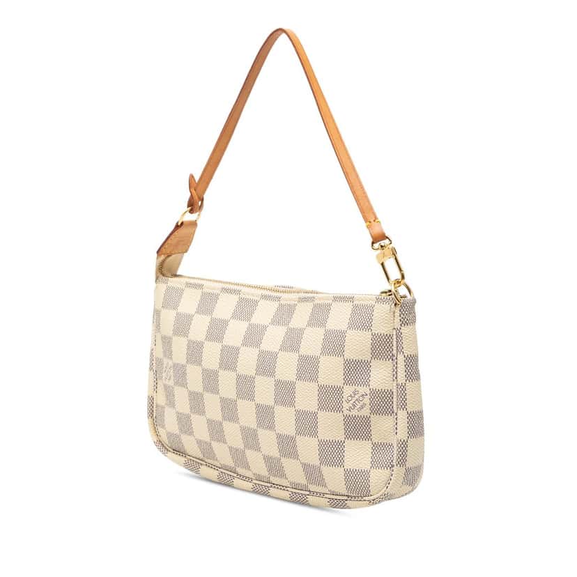 Louis Vuitton Damier Azur Pochette Accessoires White Very good condition - Back View
