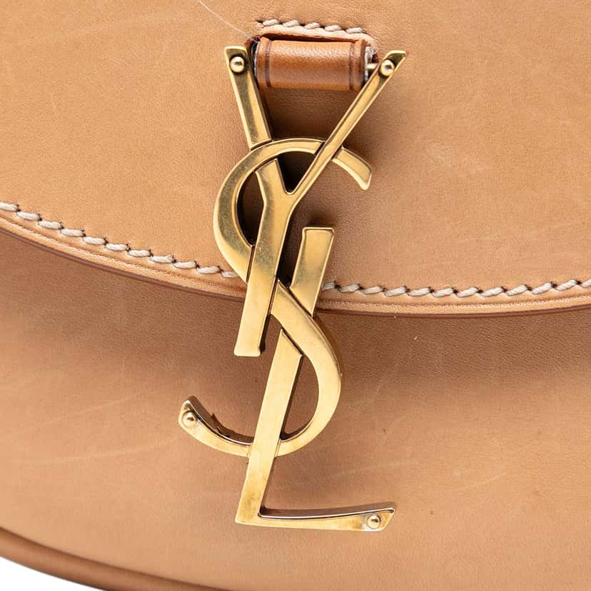 Saint Laurent Small Leather Kaia Crossbody Brown Leather Very good condition - Box View