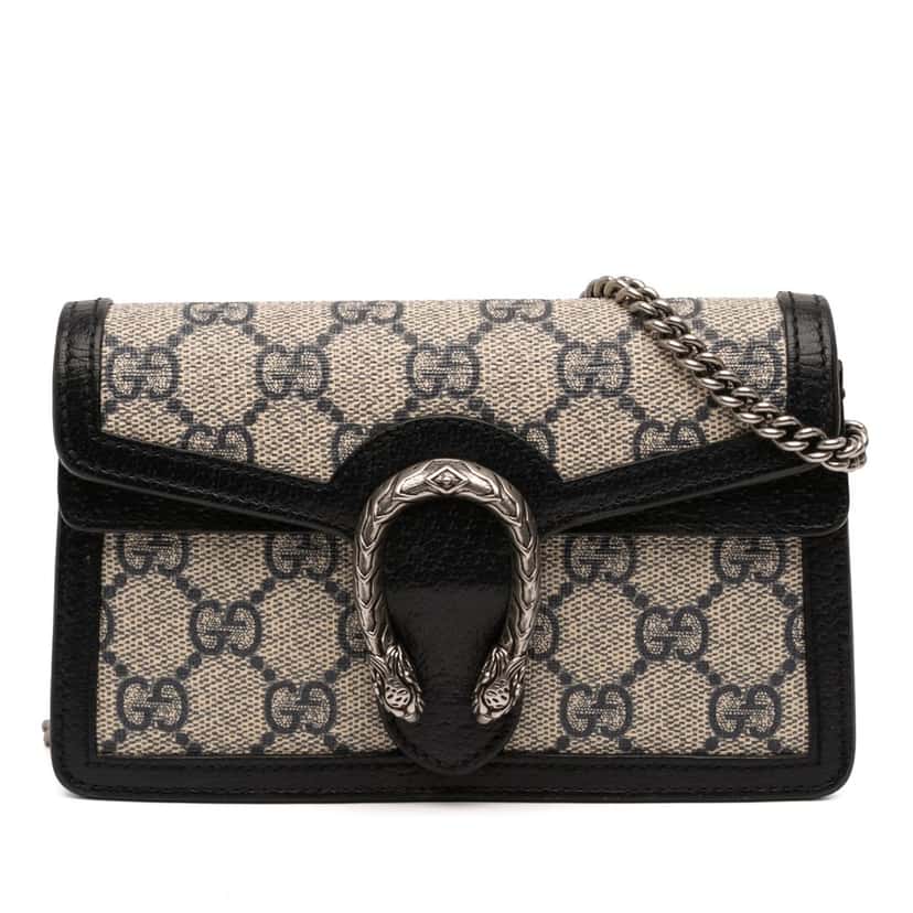 Gucci Mini GG Supreme Dionysus Crossbody Beige Very good condition - Front View