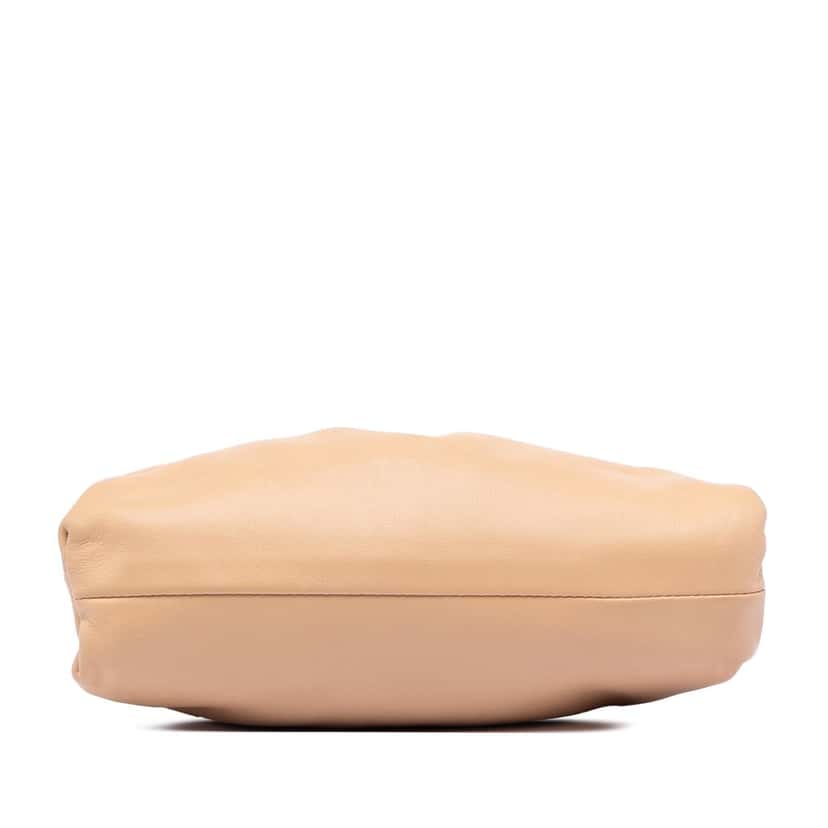 Bottega Veneta Lambskin The Mini Pouch Crossbody Beige Leather Very good condition - Inside View