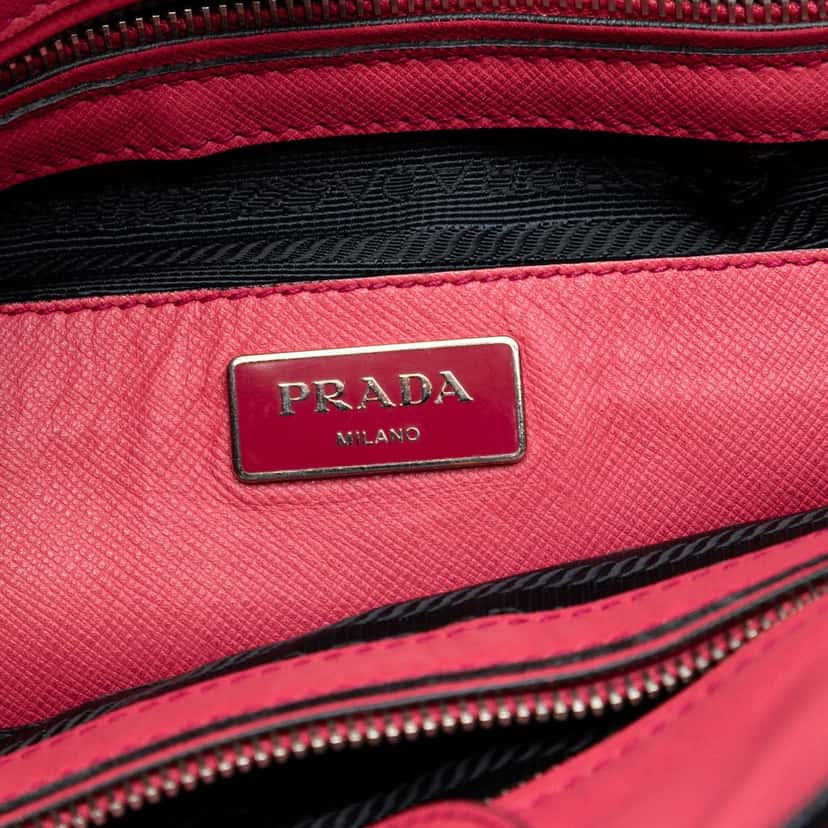 Prada Saffiano Soft Shopping Tote Pink Leather Very good condition - Box View