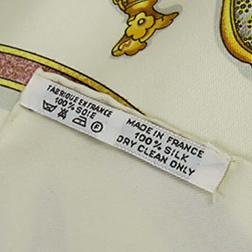 Hermès Qu Importe le Flacon Silk Scarf 90 Brown Very good condition - Box View