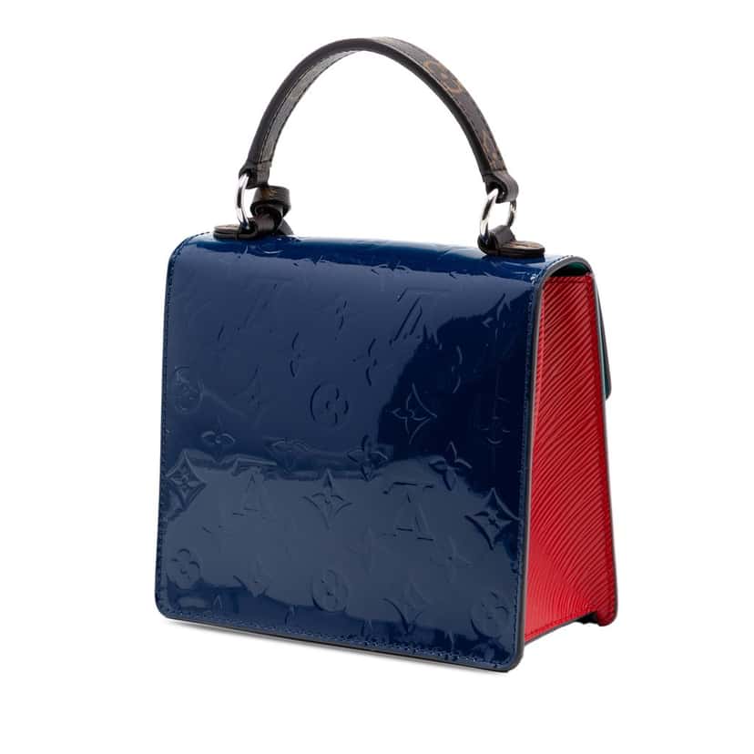Louis Vuitton Monogram Vernis Spring Street Blue Leather Very good condition - Back View
