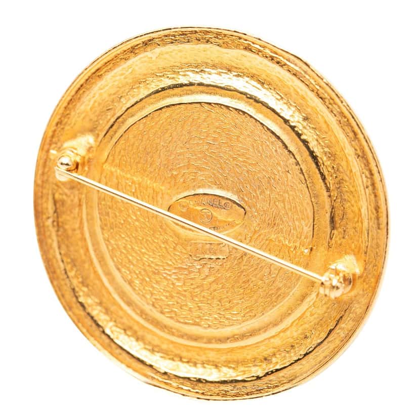 Chanel Gold Plated 31 Rue Cambon Brooch Gold Metal Very good condition - Inside View