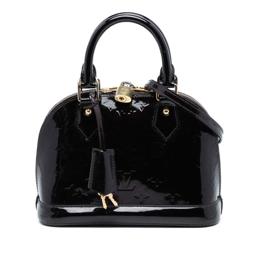 Louis Vuitton Monogram Vernis Alma BB Purple Leather Very good condition - Front View