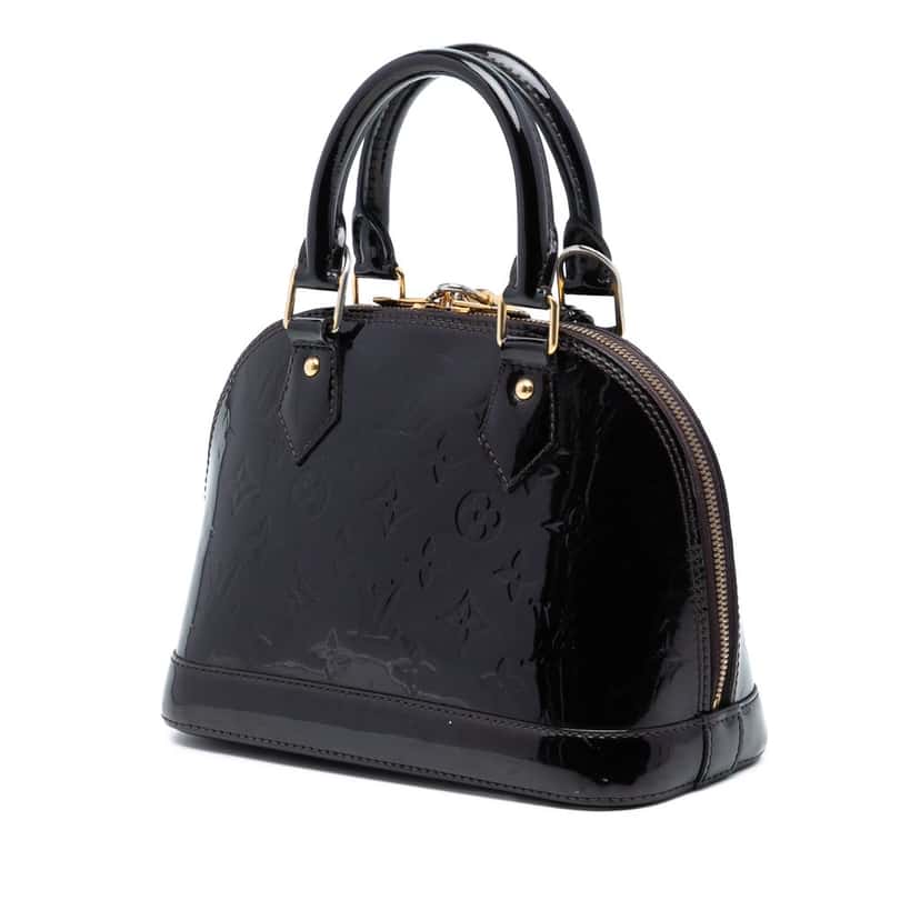 Louis Vuitton Monogram Vernis Alma BB Purple Leather Very good condition - Back View