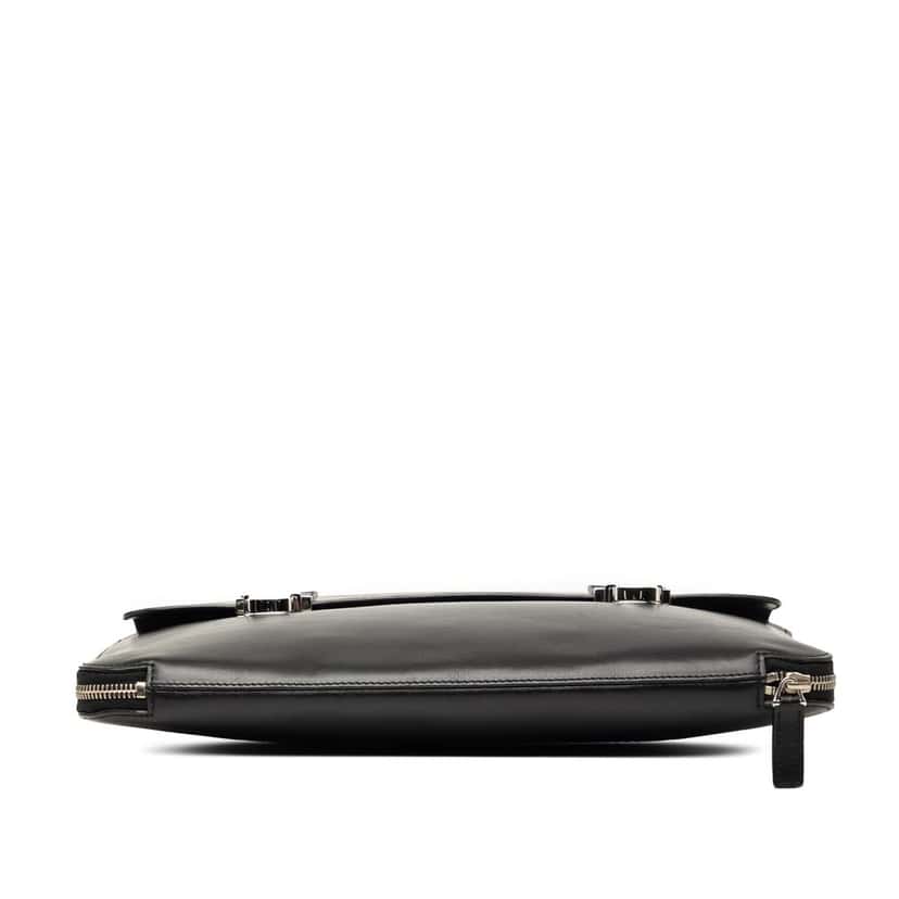 Saint Laurent Leather Clutch Black Leather Very good condition - Inside View