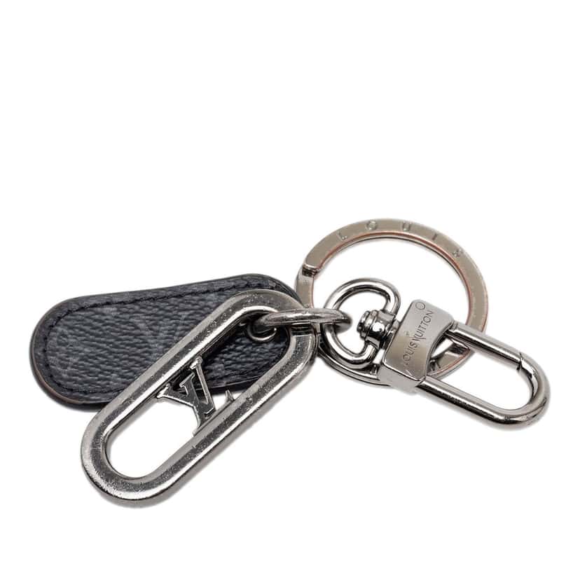 Louis Vuitton Monogram Eclipse LV Padded Circle Bag Charm And Key Holder Black Very good condition - Front View