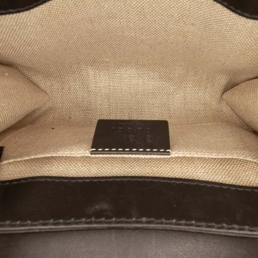Gucci Mini Microguccissima Emily Crossbody Black Leather Very good condition - Model View